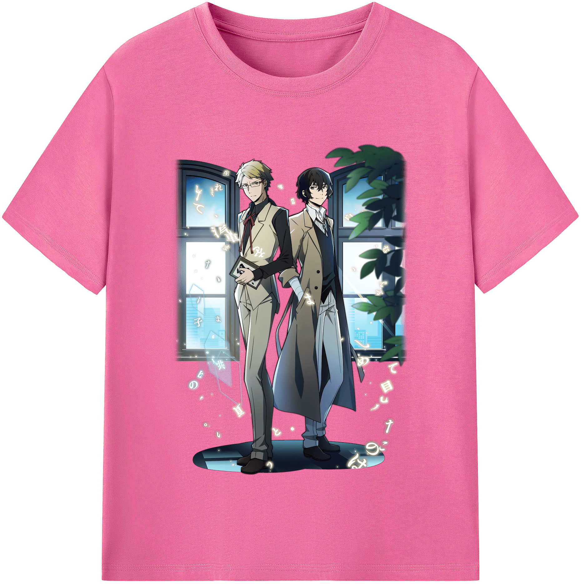 （画像用） 文豪ストレイドッグス Bungo Stray Dogs レディースカジュアルプリントTシャツ（綿100％）